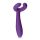 Easytoys Couple - Oplaadbare, waterdichte paren vibrator (paars)