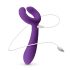 Easytoys Couple - oplaadbare, waterdichte koppelsvibrator (paars)