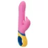 PMV20 Copy Dolphin - rotatie vibrator met clitorisstimulator - roze