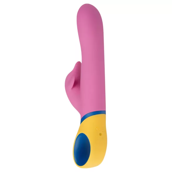 PMV20 Copy Dolphin - rotatie vibrator met clitorisstimulator - roze