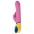 PMV20 Copy Dolphin - rotatie vibrator met clitorisstimulator - roze