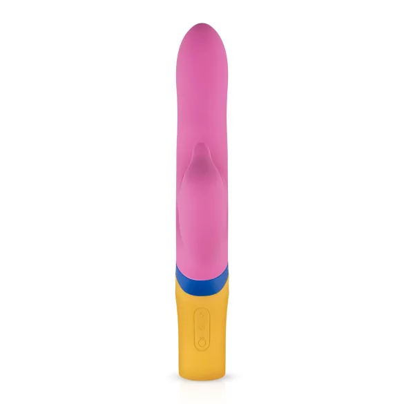 PMV20 Copy Dolphin - rotatie vibrator met clitorisstimulator - roze