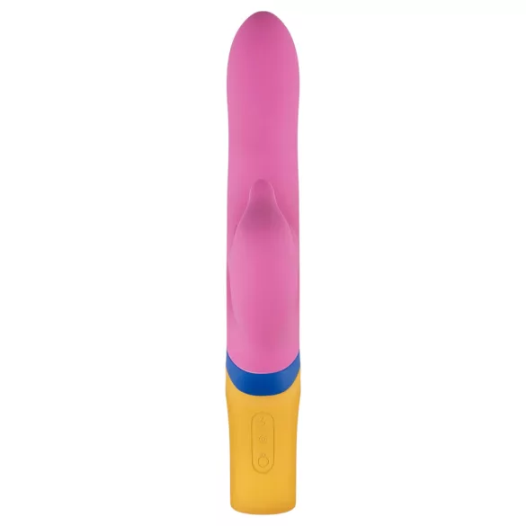 PMV20 Copy Dolphin - rotatie vibrator met clitorisstimulator - roze