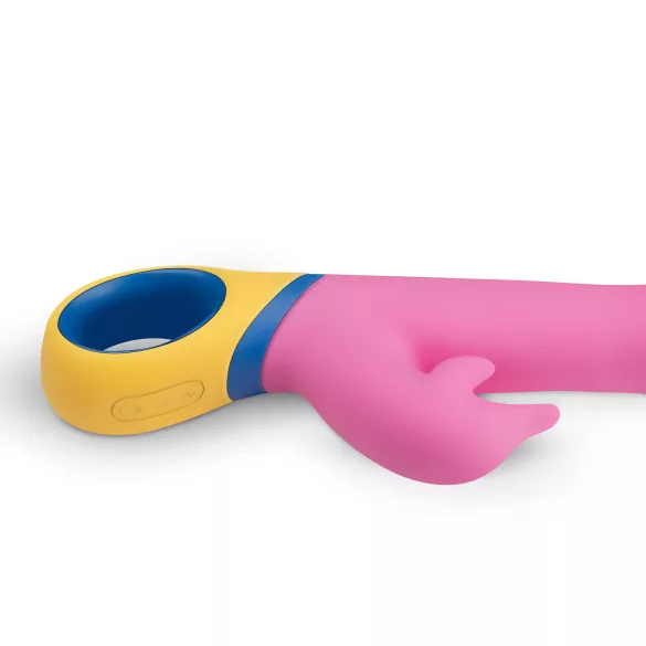 PMV20 Copy Dolphin - rotatie vibrator met clitorisstimulator - roze