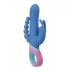 PMV20 Vice Double - rabbit vibrator - roterend, drie armen - silicone blauw