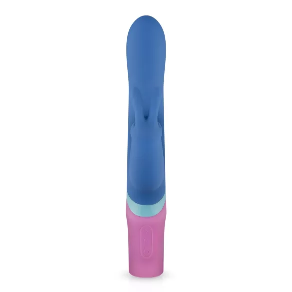 PMV20 Vice Double - rabbit vibrator - roterend, drie armen - silicone blauw