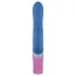 PMV20 Vice Double - rabbit vibrator - roterend, drie armen - silicone blauw