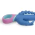 PMV20 Vice Double - rabbit vibrator - roterend, drie armen - silicone blauw