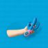 PMV20 Vice Double - Draaiende Drievoudige Vibrator (Blauw)
