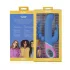 PMV20 Vice Double - rabbit vibrator - roterend, drie armen - silicone blauw