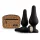Panthra Kesia - siliconen buttplug set - 3 stuks - zwart