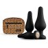 Panthra Kesia - siliconen anaalplug set (3-delig) - zwart