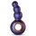 Hueman Outer Space - oplaadbare, parelvormige anale vibrator (paars)