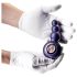 Hueman Outer Space - oplaadbare, parelvormige anale vibrator (paars)