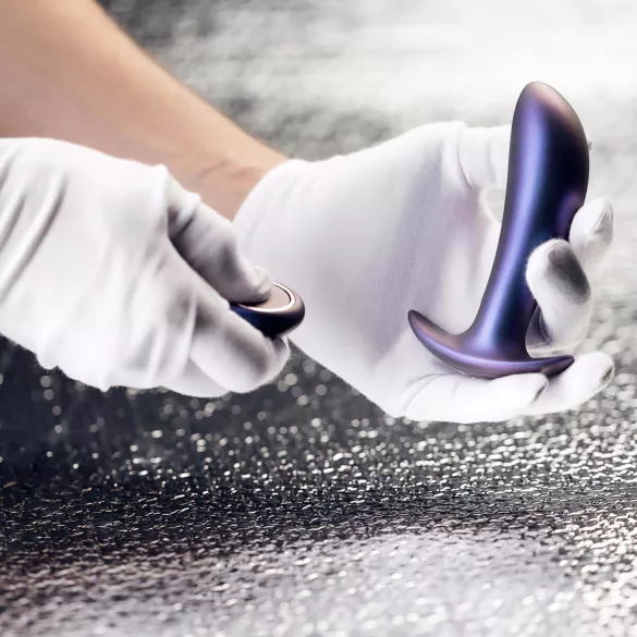 Hueman Uranus - anaal vibrator met afstandsbediening - oplaadbaar - paars