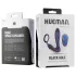 Hueman Black Hole - vibrerende anaaltoy met afstandsbediening en penisring (paars)