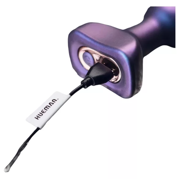 Hueman Space Force - anale vibrator met stootfunctie - waterdicht - paars