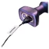 Hueman Space Force - anale vibrator met stootfunctie - waterdicht - paars
