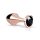 Rosy Gold Buttplug - anaal plug met zwarte steen (rosegoud)