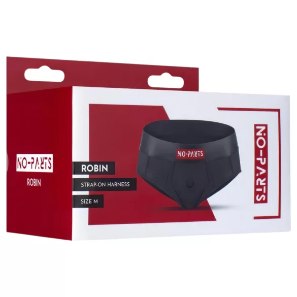 No-Parts Robin - strap-on slipje - zwart - maat M