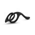 Easytoys Pleasure Ring - flexibele penis- en teeltring (zwart)