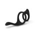 Easytoys Pleasure Ring - flexibele penis- en teeltring (zwart)