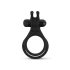 Easytoys Share Ring - vibrerende penis- en teelstring (zwart)