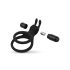 Easytoys Share Ring - vibrerende penis- en teelstring (zwart)