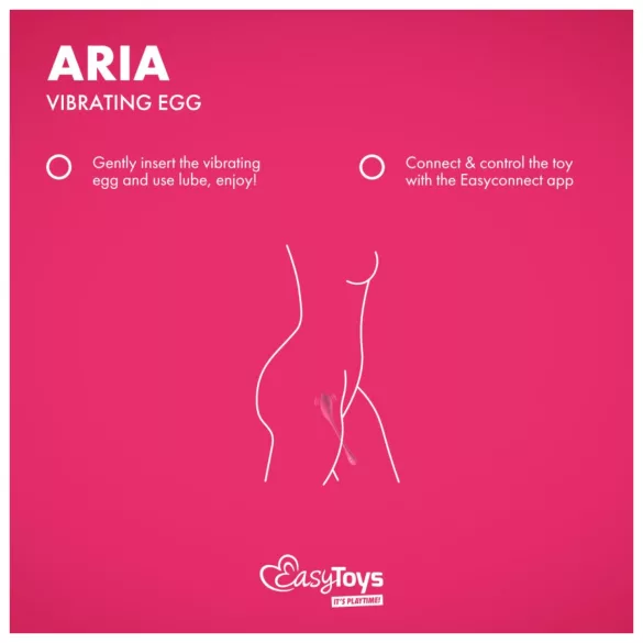 EasyConnect - draagbaar app-gestuurd vibratie-ei (roze)