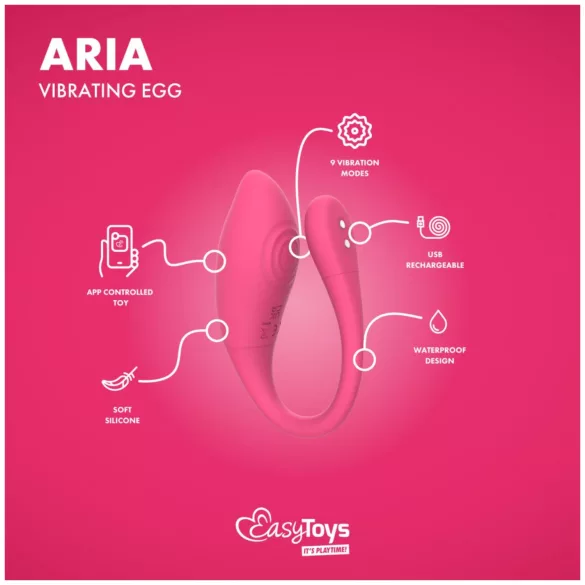 EasyConnect - draagbaar app-gestuurd vibratie-ei (roze)