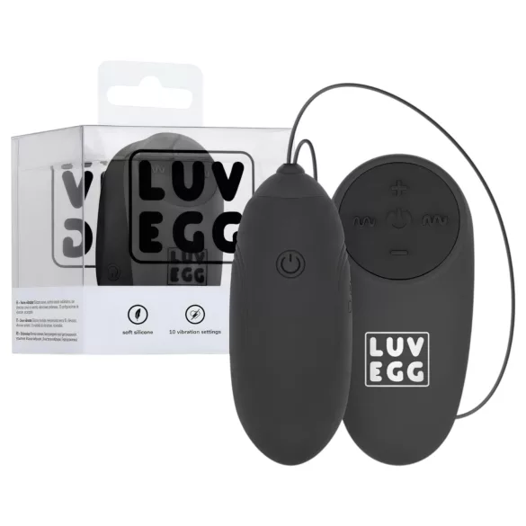 LUV EGG - Vibrerend Ei - Oplaadbaar, Draadloos - Zwart