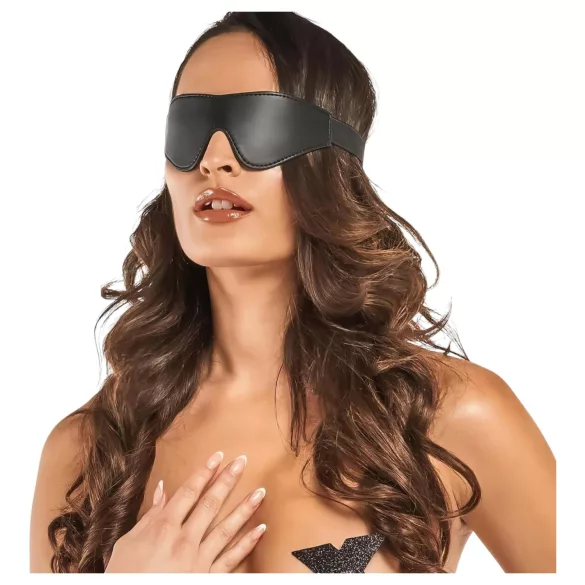 Bedroom Fantasies - oogmasker - lederlook - zwart