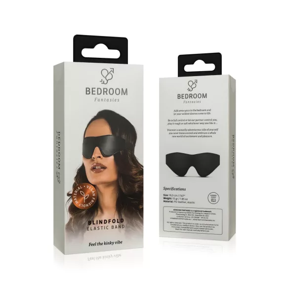 Bedroom Fantasies - oogmasker - lederlook - zwart