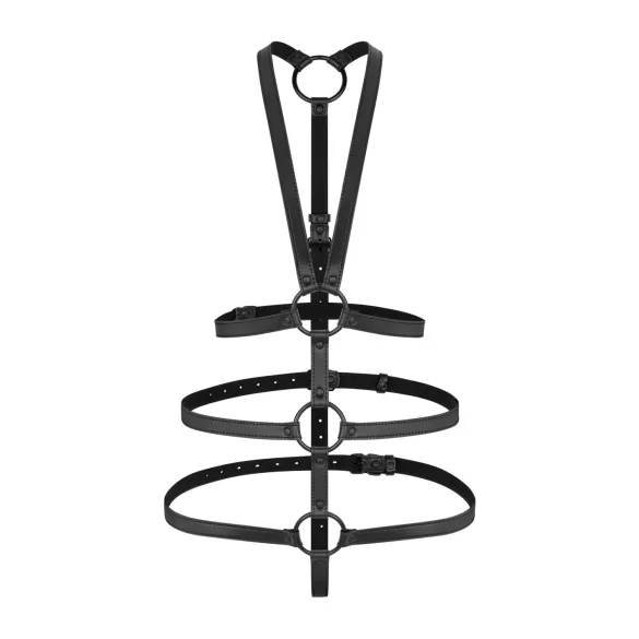Bedroom Fantasies - bondage harnas - verstelbaar - zwart