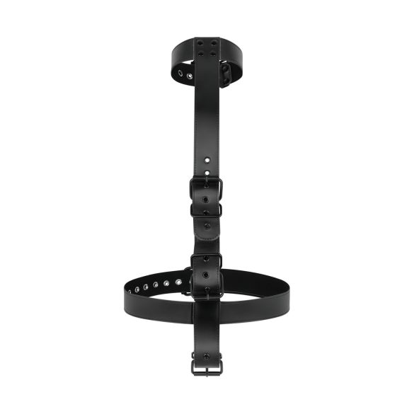 Slaapkamer Fantasieën - BDSM set met halsband en boeien (zwart)