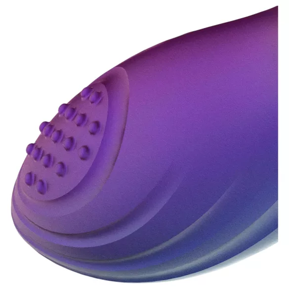Hueman Galaxy - pulserende anaal vibrator - siliconen - paars