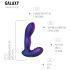 Hueman Galaxy - pulserende anaal vibrator - siliconen - paars