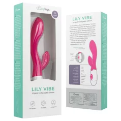   Easytoys Lily 2.0 - oplaadbare rabbit vibrator - clitorisstimulatie - roze
