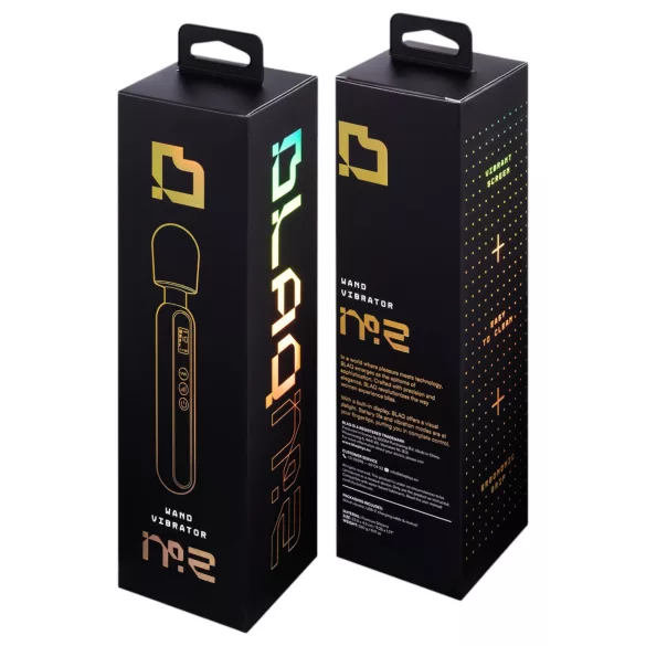 BLAQ - vibrator massager digitaal - zwart