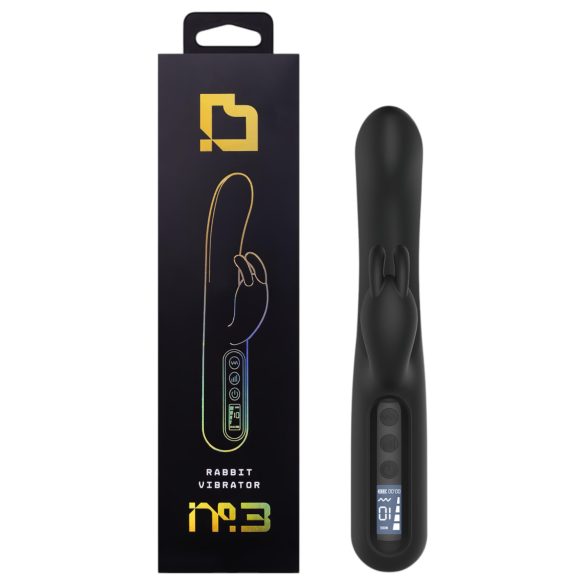 BLAQ - digitale konijnen vibrator met clitorisstimulatie (zwart)
