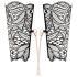 Rosy Gold - halsband en polsboeien (zwart)