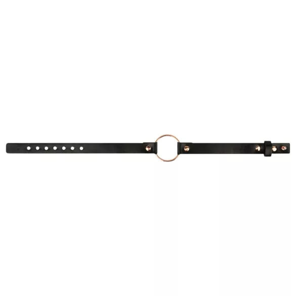 Rosy Gold - halsband - verstelbaar - zwart/roségoud