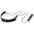 Slaapkamerfantasieën - halsband met riem (zwart)