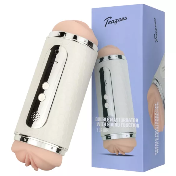 Teazers - masturbator met spraakbesturing - mond en vagina - wit