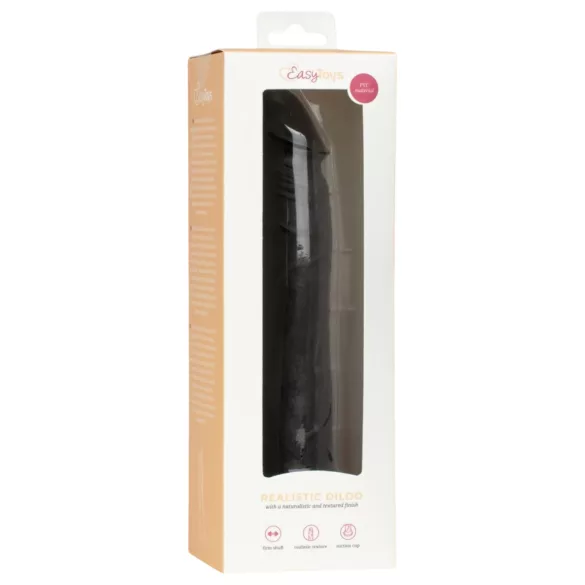 EasyToys - realistische dildo - 17,5 cm (zwart)