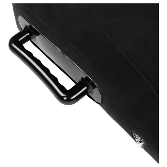 Bedroom Fantasies - opblaasbaar seksspeelkussen met handgrepen - zwart