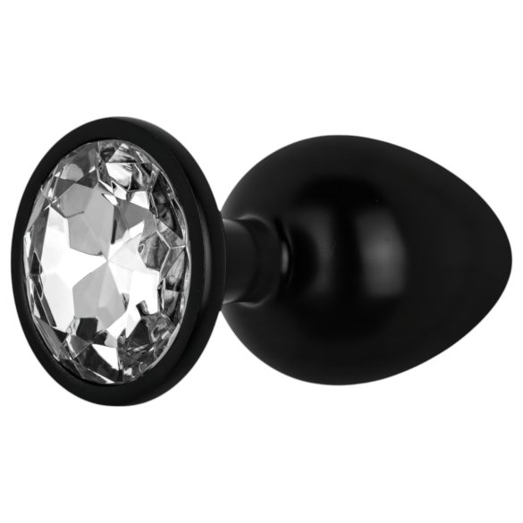 Easytoys Anale Collectie - anale plug met steen - L (zwart)