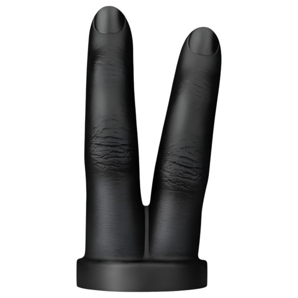 BUTTR Victory - dubbele vinger anale dildo (zwart)