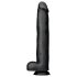 BUTTR De Grote Dingo - 43 cm natuurgetrouwe dildo (zwart)