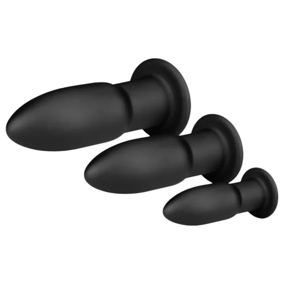 BUTTR - buttplug trainer set - anal training - siliconen - zwart